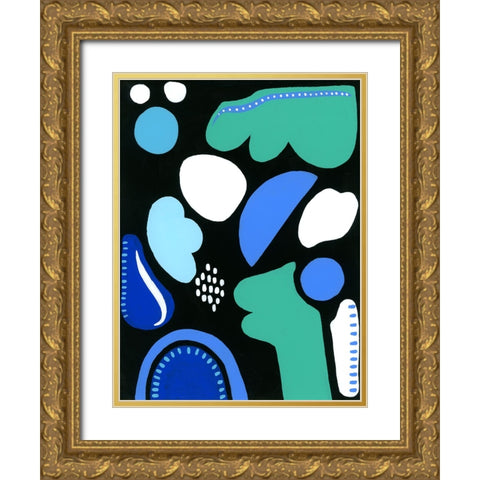 Cool Shapes  II Gold Ornate Wood Framed Art Print with Double Matting by Moore, Regina