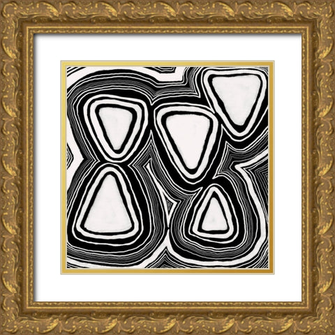 Dizziness V Gold Ornate Wood Framed Art Print with Double Matting by Moore, Regina