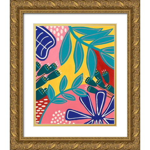 Bold Tropica I Gold Ornate Wood Framed Art Print with Double Matting by Moore, Regina