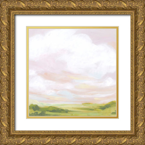 Rose Sky Horizon I Gold Ornate Wood Framed Art Print with Double Matting by Vess, June Erica