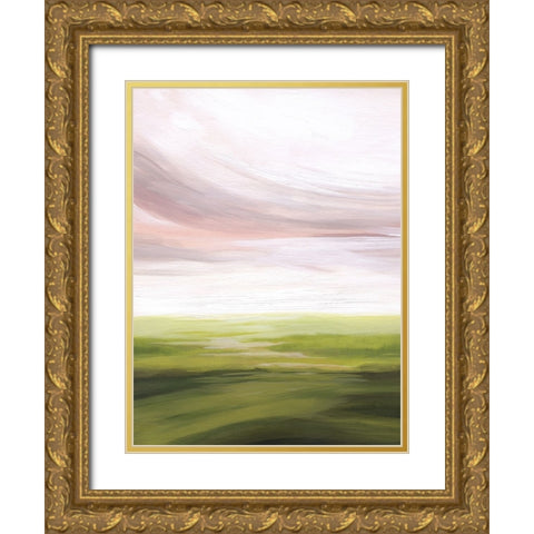Watermelon Marsh I Gold Ornate Wood Framed Art Print with Double Matting by Popp, Grace