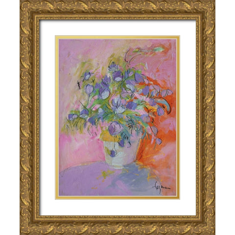 Cup Runneth Over Gold Ornate Wood Framed Art Print with Double Matting by Fagan, Dorothy