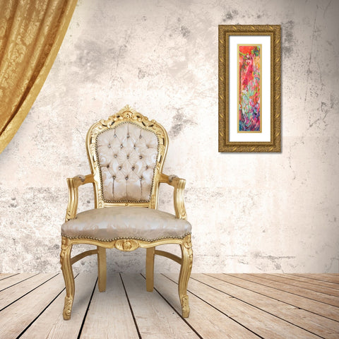 Goddess in Her Garden  I Gold Ornate Wood Framed Art Print with Double Matting by Fagan, Dorothy