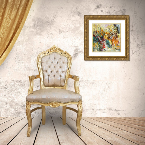 The Primal Flame  I Gold Ornate Wood Framed Art Print with Double Matting by Fagan, Dorothy