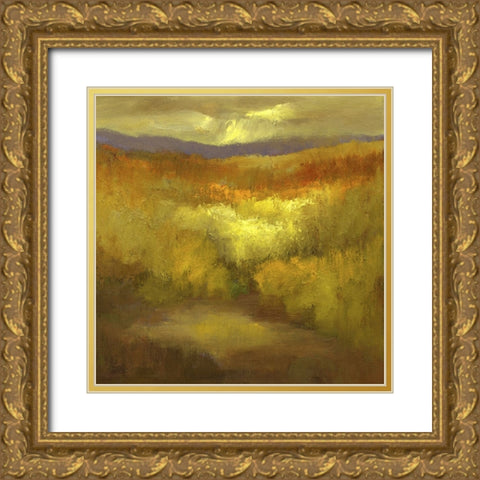 The Autumn Mountains II Gold Ornate Wood Framed Art Print with Double Matting by Finch, Sheila