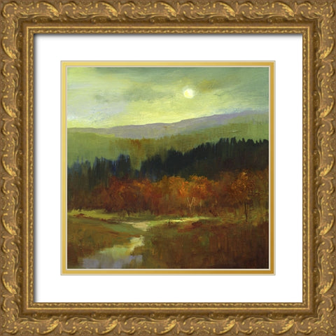 The Autumn Mountains IV Gold Ornate Wood Framed Art Print with Double Matting by Finch, Sheila