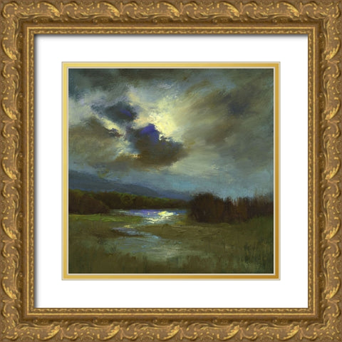 The Heavens  II Gold Ornate Wood Framed Art Print with Double Matting by Finch, Sheila