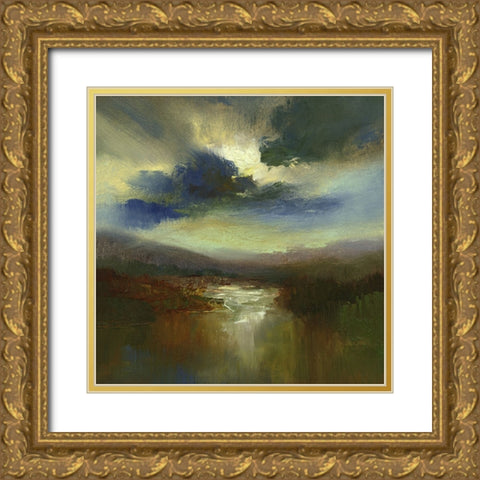 The Heavens  III Gold Ornate Wood Framed Art Print with Double Matting by Finch, Sheila