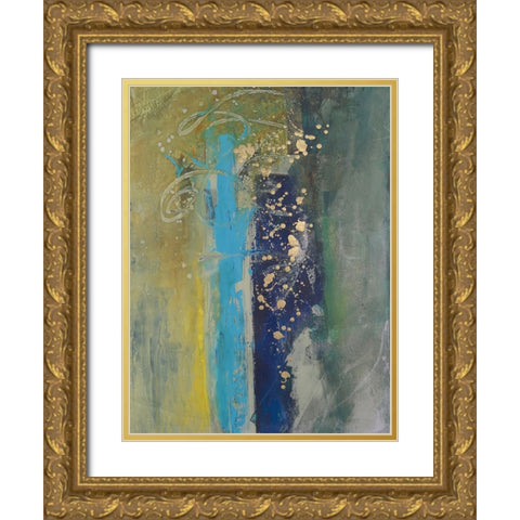 Embellished Journey II Gold Ornate Wood Framed Art Print with Double Matting by Combs, Joyce