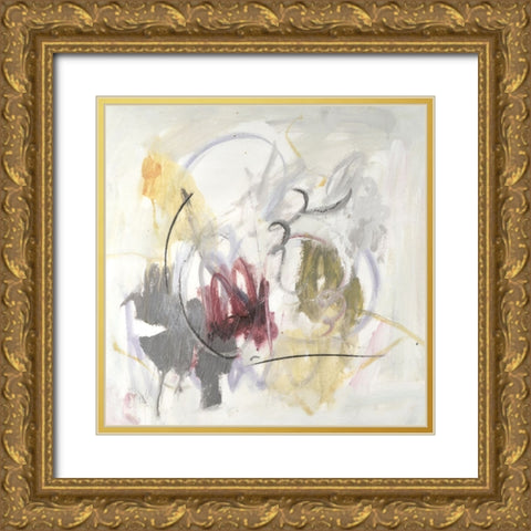 Embellished Moving On II Gold Ornate Wood Framed Art Print with Double Matting by Combs, Joyce