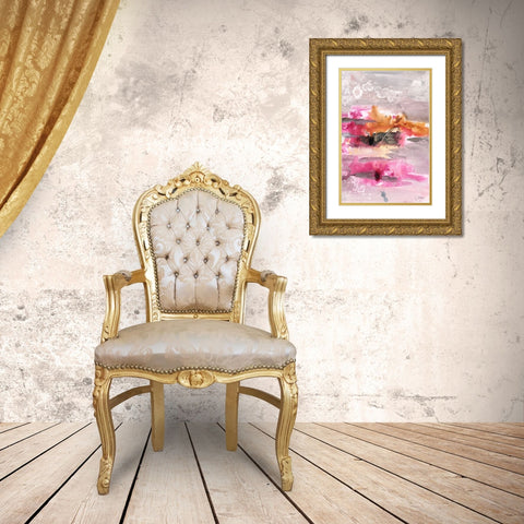 Oh Joy I Gold Ornate Wood Framed Art Print with Double Matting by Combs, Joyce