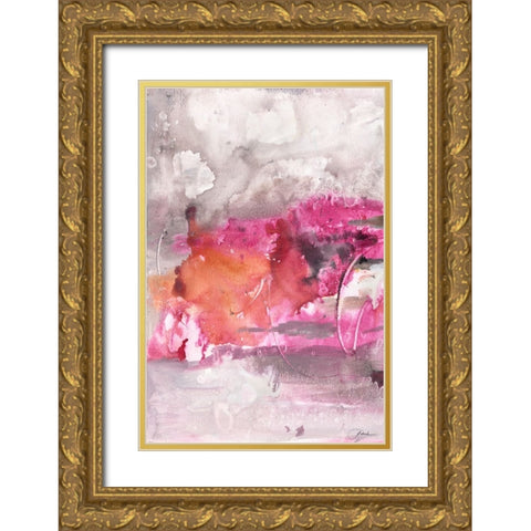 Oh Joy II Gold Ornate Wood Framed Art Print with Double Matting by Combs, Joyce