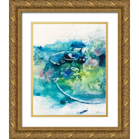 Solitary I Gold Ornate Wood Framed Art Print with Double Matting by Combs, Joyce