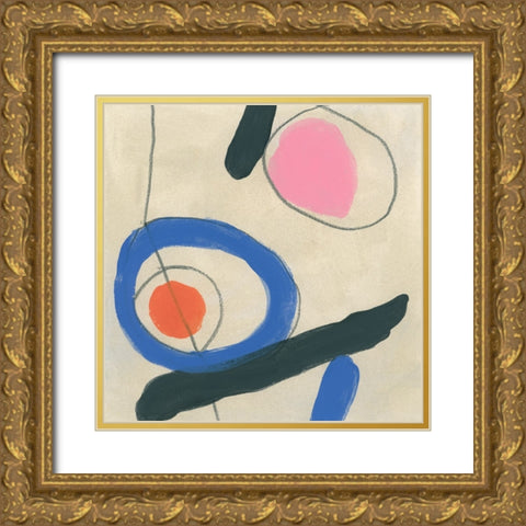 Dreaming Miro I Gold Ornate Wood Framed Art Print with Double Matting by Vess, June Erica