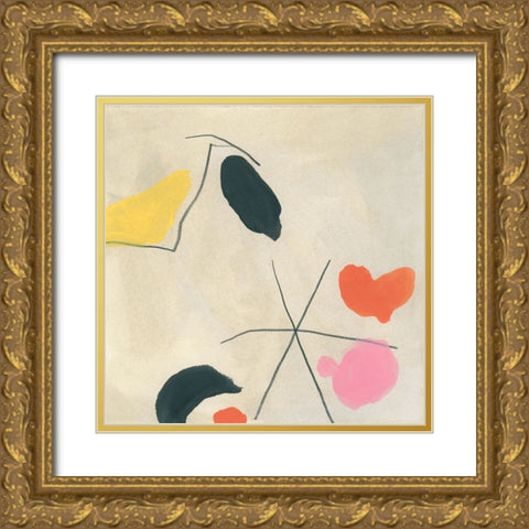 Dreaming Miro IV Gold Ornate Wood Framed Art Print with Double Matting by Vess, June Erica