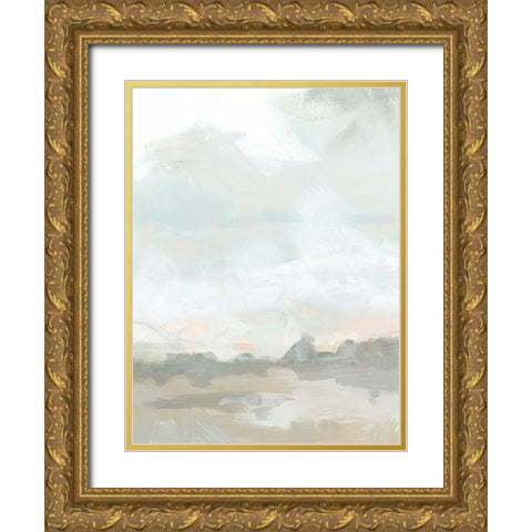 Mesa Whiteout III Gold Ornate Wood Framed Art Print with Double Matting by Vess, June Erica