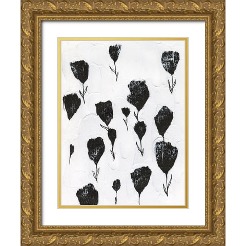 Pressed Poppurri I Gold Ornate Wood Framed Art Print with Double Matting by Lam, Vanna