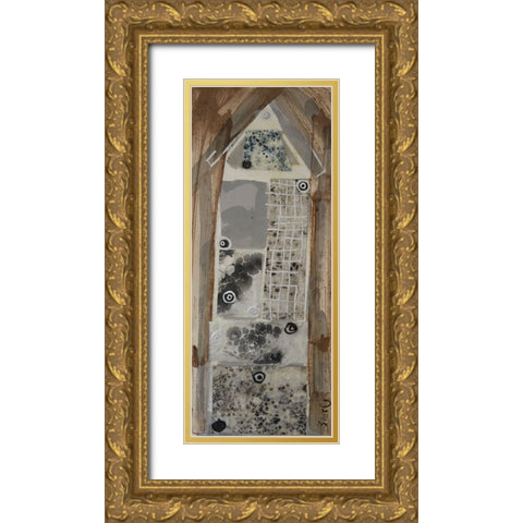 Honey Bee House I Gold Ornate Wood Framed Art Print with Double Matting by Ferrell, Erin McGee
