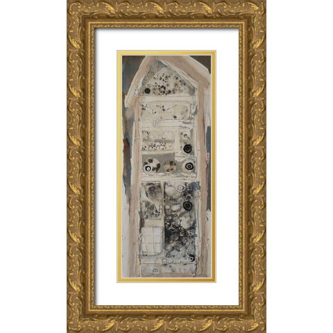 Honey Bee House II Gold Ornate Wood Framed Art Print with Double Matting by Ferrell, Erin McGee
