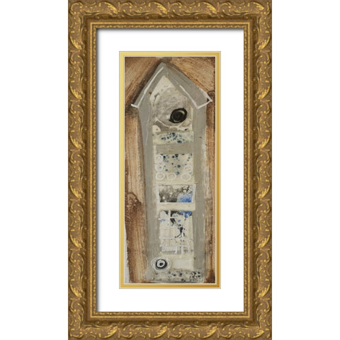 Honey Bee House IV Gold Ornate Wood Framed Art Print with Double Matting by Ferrell, Erin McGee
