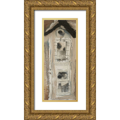 Honey Bee House VI Gold Ornate Wood Framed Art Print with Double Matting by Ferrell, Erin McGee