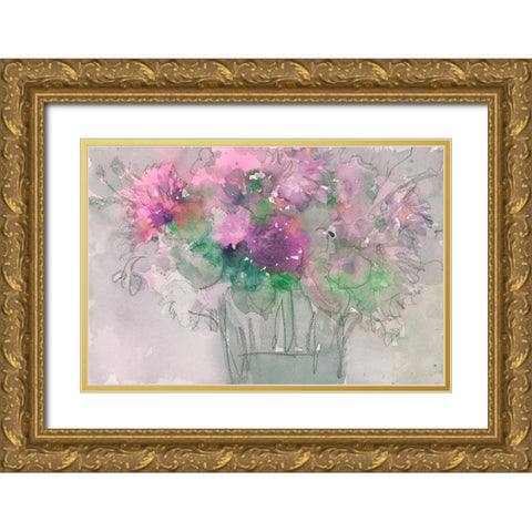 The Table Arrangement I Gold Ornate Wood Framed Art Print with Double Matting by Dixon, Samuel