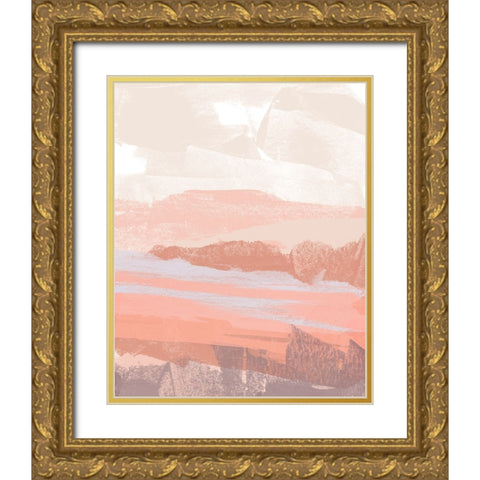 Paper Desert I Gold Ornate Wood Framed Art Print with Double Matting by Green, Jacob