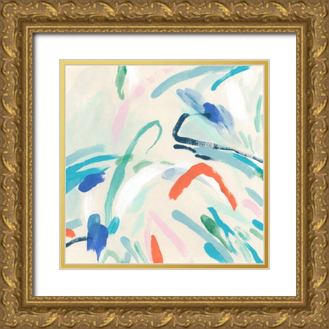 Spatial Interaction II Gold Ornate Wood Framed Art Print with Double Matting by Vess, June Erica