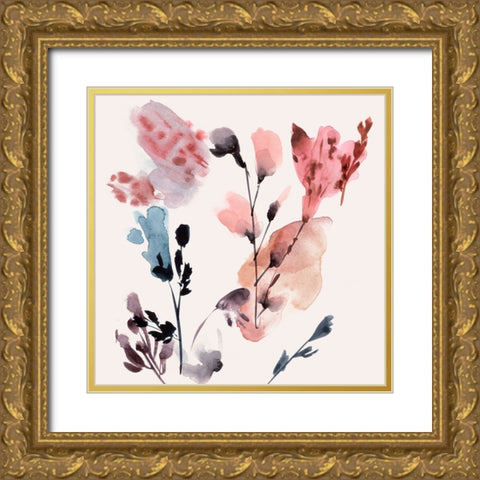 Flower Dreams VIII Gold Ornate Wood Framed Art Print with Double Matting by Wang, Melissa