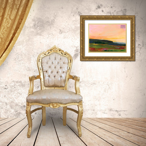 The Western Sky II Gold Ornate Wood Framed Art Print with Double Matting by Quin, Marabeth