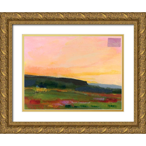 The Western Sky II Gold Ornate Wood Framed Art Print with Double Matting by Quin, Marabeth