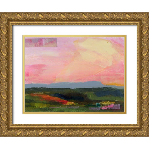 The Western Sky III Gold Ornate Wood Framed Art Print with Double Matting by Quin, Marabeth