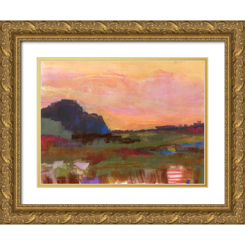 The Western Sky IV Gold Ornate Wood Framed Art Print with Double Matting by Quin, Marabeth