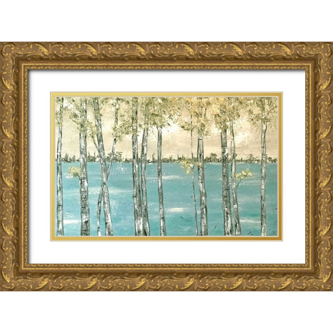 Last Summer Gold Ornate Wood Framed Art Print with Double Matting by Reynolds, Jade