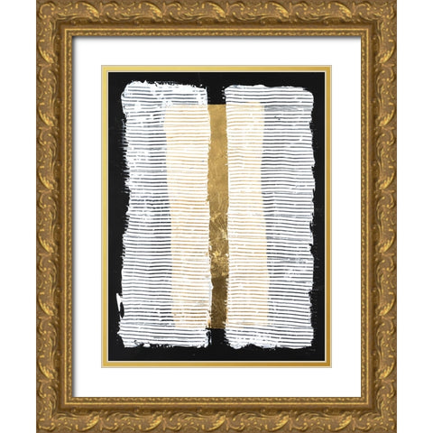 White Pillars I Gold Ornate Wood Framed Art Print with Double Matting by Willett, Michael