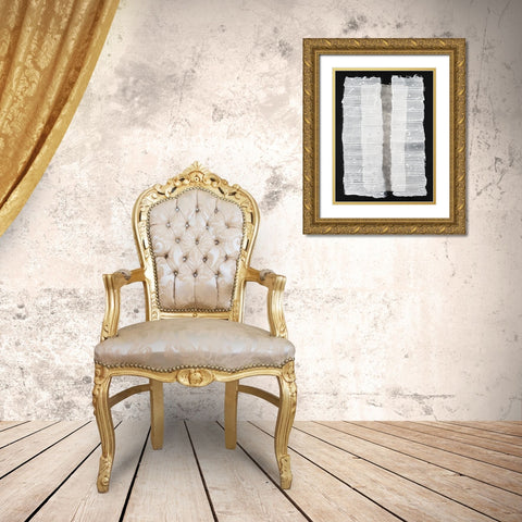 White Pillars II Gold Ornate Wood Framed Art Print with Double Matting by Willett, Michael