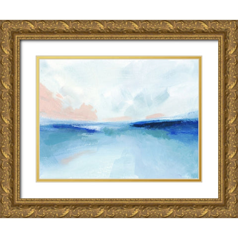 Sun Swell II Gold Ornate Wood Framed Art Print with Double Matting by Barnes, Victoria