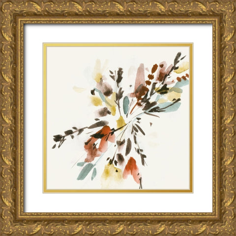 Harvest Bouquet VI Gold Ornate Wood Framed Art Print with Double Matting by Wang, Melissa