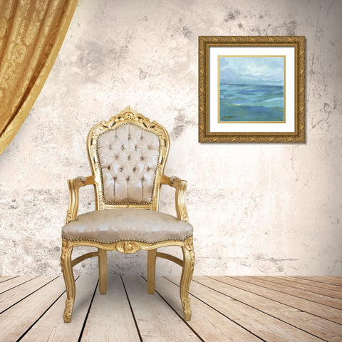 Ocean Skies II Gold Ornate Wood Framed Art Print with Double Matting by Barnes, Victoria