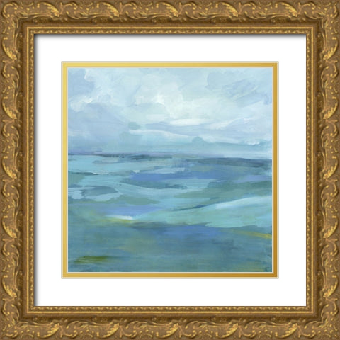 Ocean Skies II Gold Ornate Wood Framed Art Print with Double Matting by Barnes, Victoria