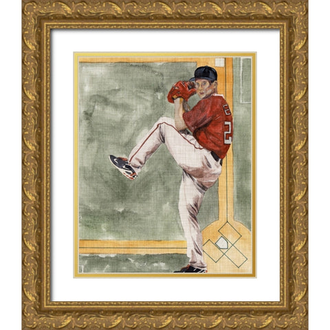 Playing Field II Gold Ornate Wood Framed Art Print with Double Matting by Wang, Melissa