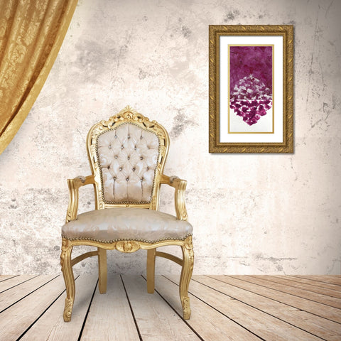 Hued Plaster I Gold Ornate Wood Framed Art Print with Double Matting by Willett, Michael