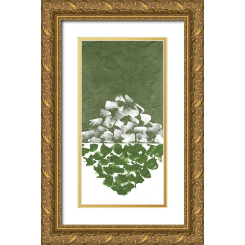 Hued Plaster III Gold Ornate Wood Framed Art Print with Double Matting by Willett, Michael
