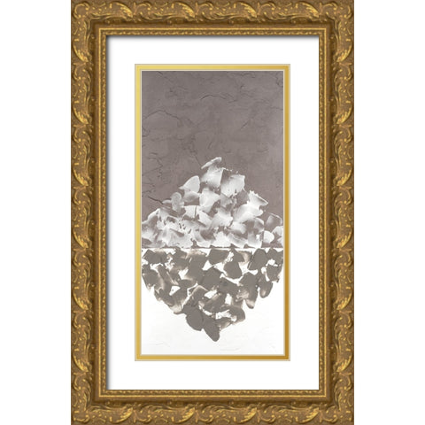 Hued Plaster V Gold Ornate Wood Framed Art Print with Double Matting by Willett, Michael