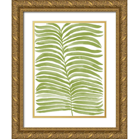 Kelp Block Silhouette II Gold Ornate Wood Framed Art Print with Double Matting by Moore, Regina