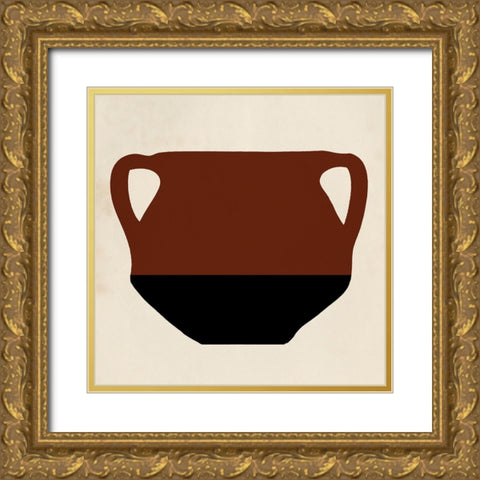 Clay Pot II Gold Ornate Wood Framed Art Print with Double Matting by Saunders, Alonzo