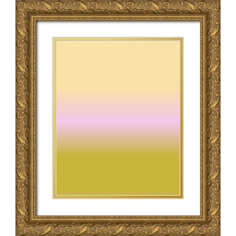 Longing Ombre I Gold Ornate Wood Framed Art Print with Double Matting by Longley, Alicia