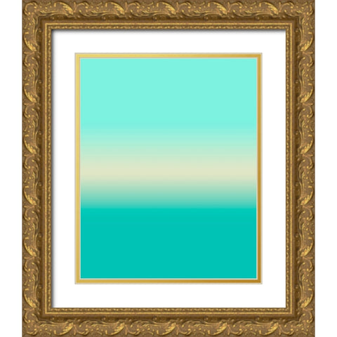 Longing Ombre II Gold Ornate Wood Framed Art Print with Double Matting by Longley, Alicia