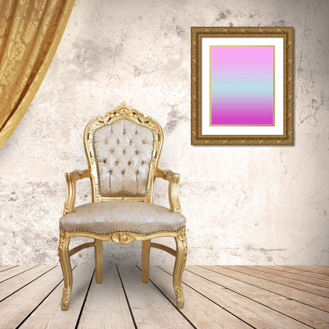 Longing Ombre III Gold Ornate Wood Framed Art Print with Double Matting by Longley, Alicia