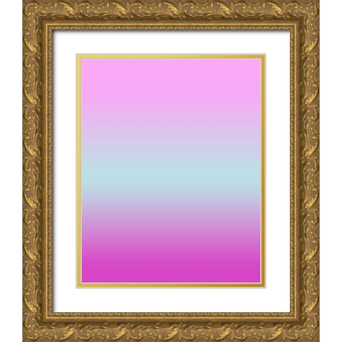 Longing Ombre III Gold Ornate Wood Framed Art Print with Double Matting by Longley, Alicia